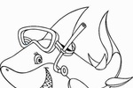 Tranh tô màu Coloring Page Of A Shark New Shark Coloring Pages