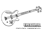 Tranh tô màu guitar điện