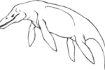 Tranh tô màu một con kronosaurus