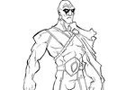 Tranh tô màu siêu anh hùng martian manhunter