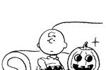 Tranh tô màu Charlie Brown và Quả Bí Ngô
