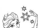 Tranh tô màu Công Chúa Elsa và Bông Tuyết