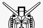Tranh tô màu Đầu Gundam