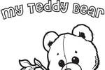 Tranh tô màu Gấu Teddyvà Bông Hoa