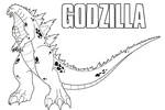 Tranh tô màu Godzilla