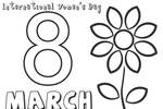 Tranh tô màu Hoa Cho Ngày Phụ Nữ 8-3