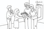 Tranh tô màu Hoa Tặng Thầy Cô Giáo Ngày 20-11