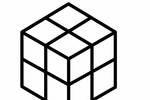 Tranh tô màu Khối Rubik 2x2