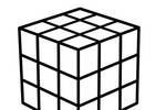 Tranh tô màu Khối Rubik 3x3