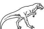 Tranh tô màu Khủng Long Allosaurus