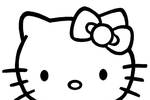 Tranh tô màu Khuôn Mặt Hello Kitty