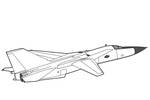 Tranh tô màu Máy Bay Chiến Đấu F-111 Aardvark