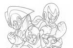 Tranh tô màu Mega Man và những Người Bạn
