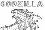 Tranh tô màu Quái Vật Godzilla Giận dữ