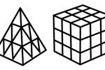 Tranh tô màu Rubik Tam Giác và Vuông