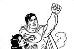 Tranh tô màu Siêu Nhân Superman và Lois Lane