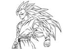 Tranh tô màu Son Goku Siêu Saiyan 3