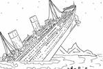 Tranh tô màu Tàu Titanic Bị chìm