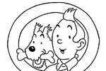 Tranh tô màu Tintin Vui Vẻ