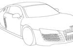 Tranh tô màu Xe Hơi Audi R8
