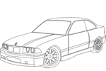 Tranh tô màu Xe Ô Tô BMW E36