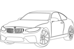 Tranh tô màu Xe Ô Tô BMW M4