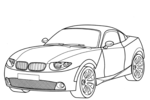 Tranh tô màu Xe Ô Tô BMW X-coupe
