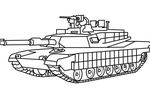 Tranh tô màu Xe Tăng M1 Abrams