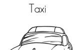 Tranh tô màu Xe Taxi 7