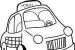 Tranh tô màu Xe Taxi 8
