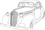 Tranh tô màu xe ô tô 1930 chevrolet coupe