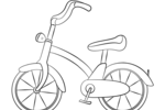 Tranh tô màu xe đạp cho trẻ em