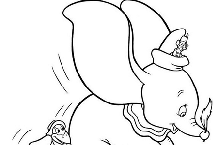 Tranh Tô Màu Chú Voi Dumbo, tải bộ tranh Tô Màu Chú Voi Dumbo về máy tính điện thoại