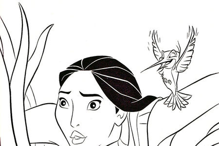 Tranh Tô Màu Công Chúa Pocahontas, tải bộ tranh Tô Màu Công Chúa Pocahontas về máy tính điện thoại