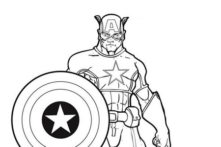 Tranh Tô Màu Đội Trưởng Mĩ Captain America, tải bộ tranh Tô Màu Đội Trưởng Mĩ Captain America về máy tính điện thoại