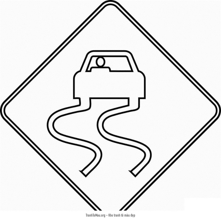 Tải tranh tô màu Stop Sign Coloring Page Traffic Signs Coloring Pages 8 M Canada Road Signs Transport Stop