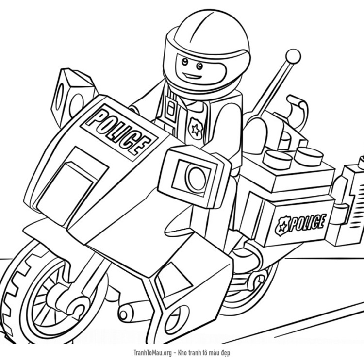 Bé tập tô màu Lego  DATA4KID