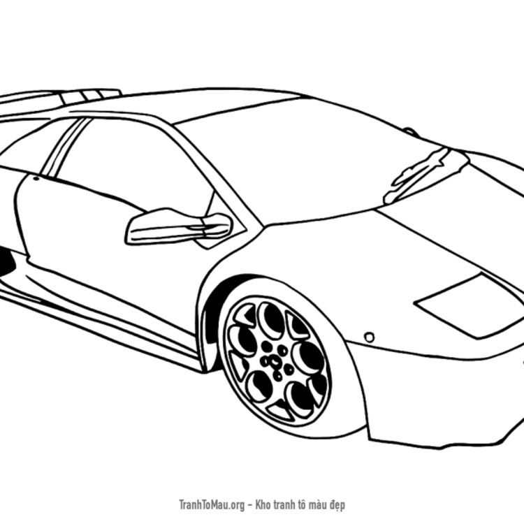 Cách vẽ xe hơi ước mong Siêu xe cộ Lamborghini giản dị và đơn giản và đẹp