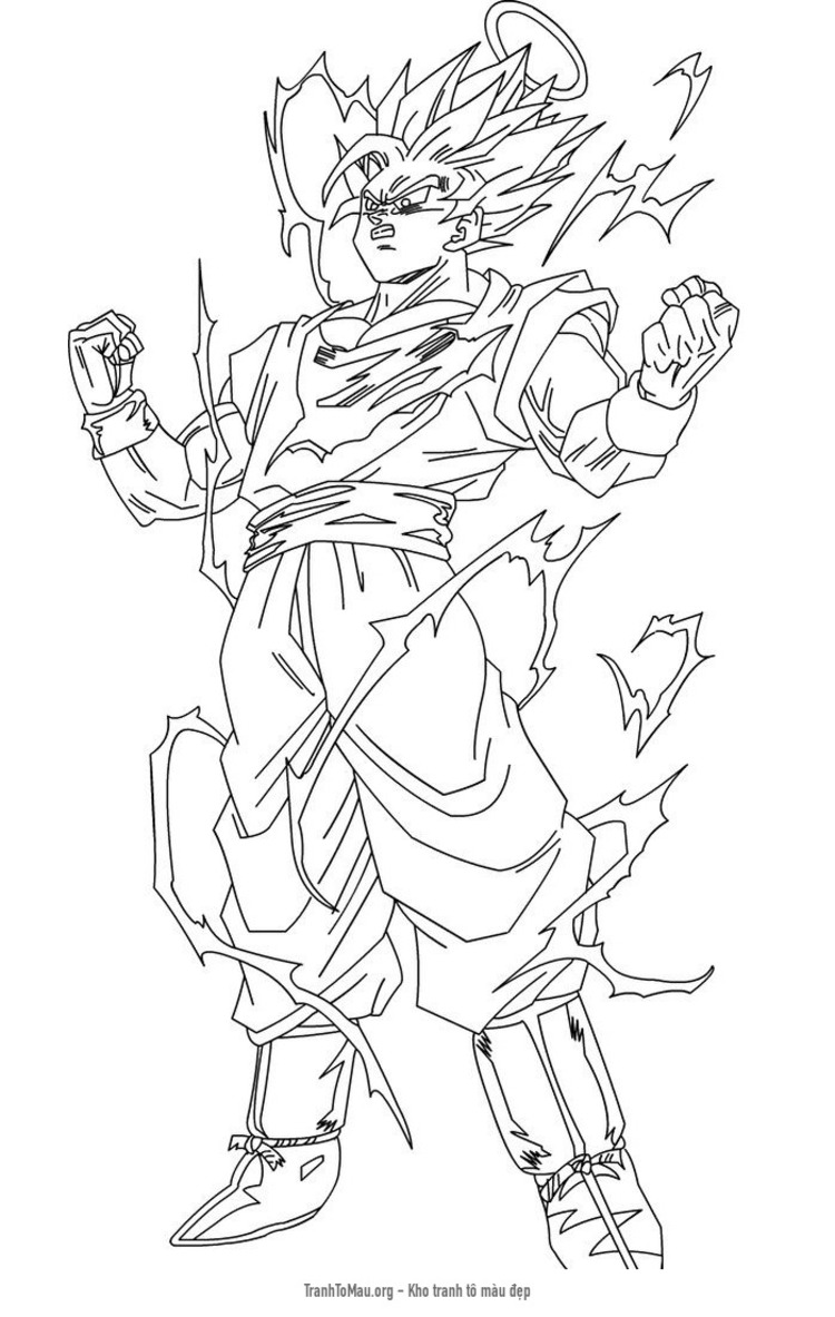 Tranh Tô Màu Goku Blue  UMA