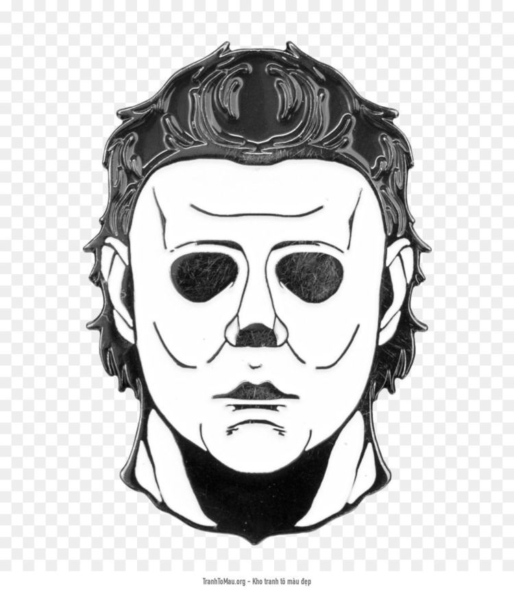 Tải tranh tô màu Mặt nạ Michael Myers