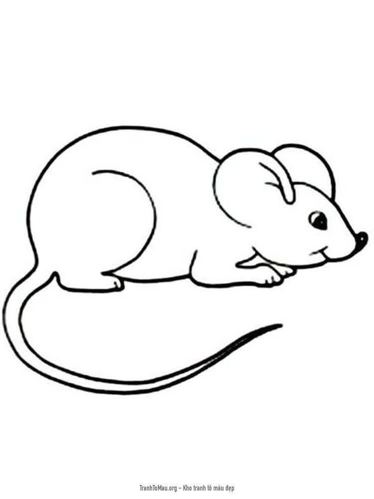 Tải tranh tô màu Con Chuột