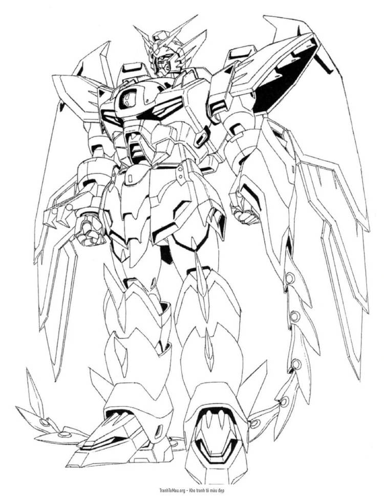 Tải tranh tô màu Gundam 2