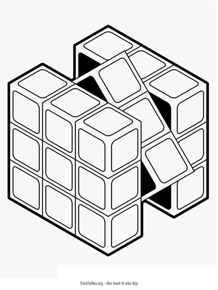 Màu Phiên Bản Ba Chiều Của Khối Rubik S  Công cụ đồ họa AI Tải xuống miễn  phí  Pikbest