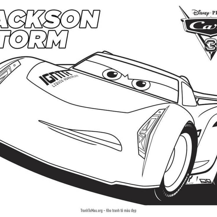 Tải tranh tô màu Nhân Vật Jackson Storm