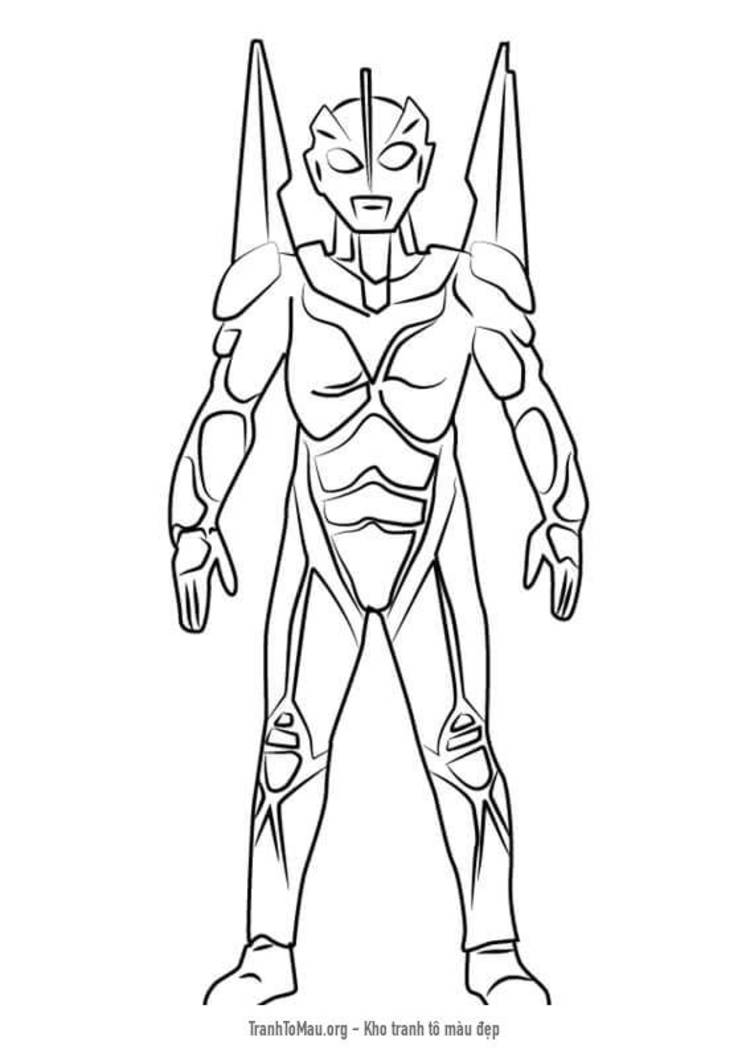 Tải tranh tô màu Ultraman Noa