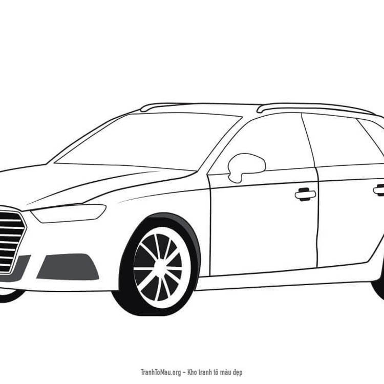 Tải tranh tô màu Xe Ô Tô Audi S3