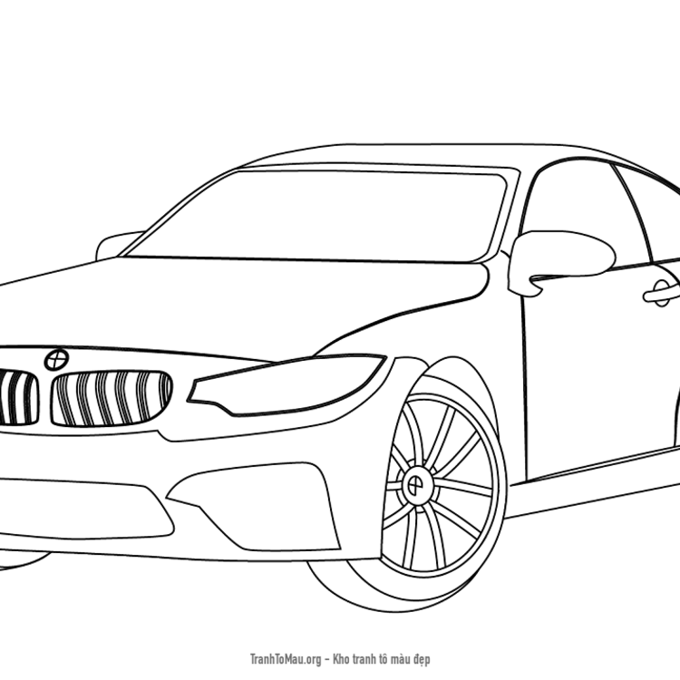 Tải tranh tô màu Xe Ô Tô BMW M4