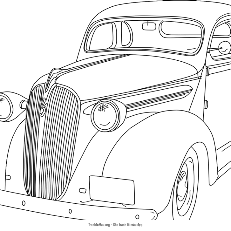 Tải tranh tô màu xe ô tô 1930 chevrolet coupe